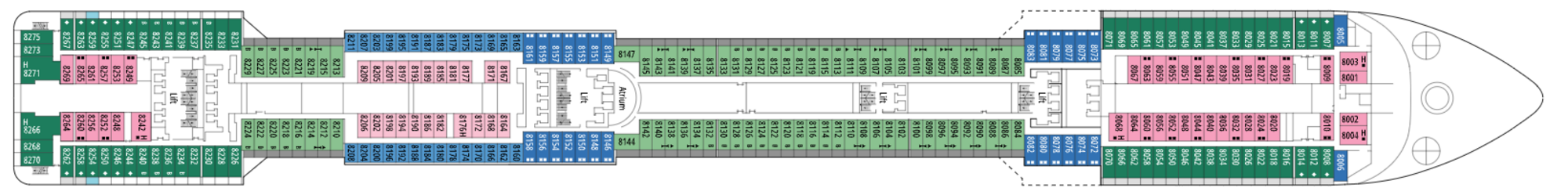 Deck 8 - Onice plan